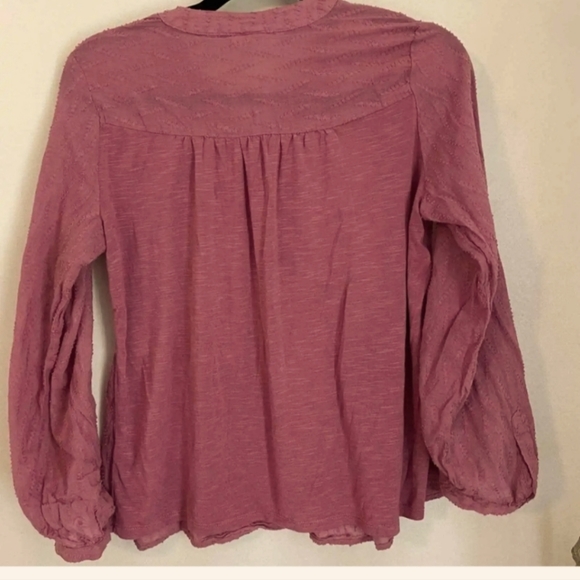 ANTHROPOLOGIE Dolan left coast Pink Babydoll Top Size Medium - Picture 5 of 13